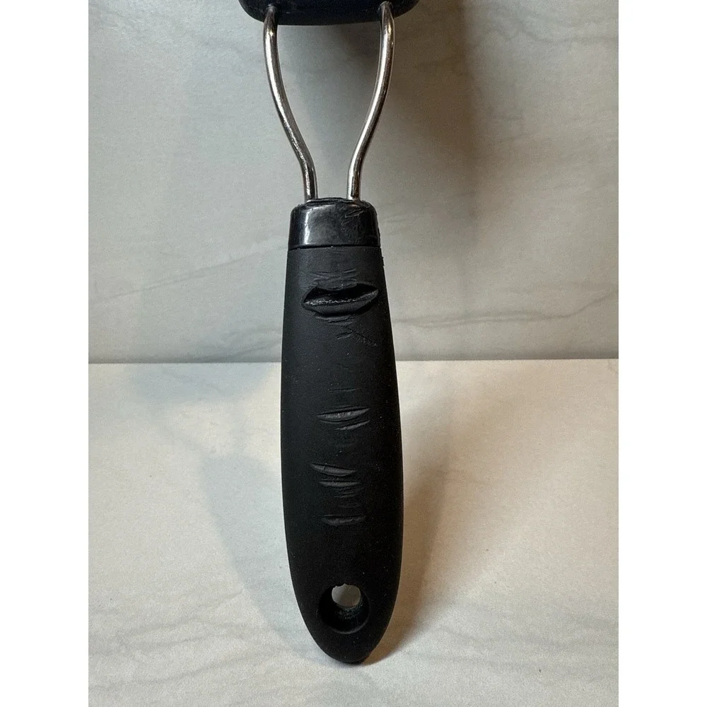 OXO Good Grips‎ Large Silicone Turner Spatula Pancake Flipper Black Nylon Handle